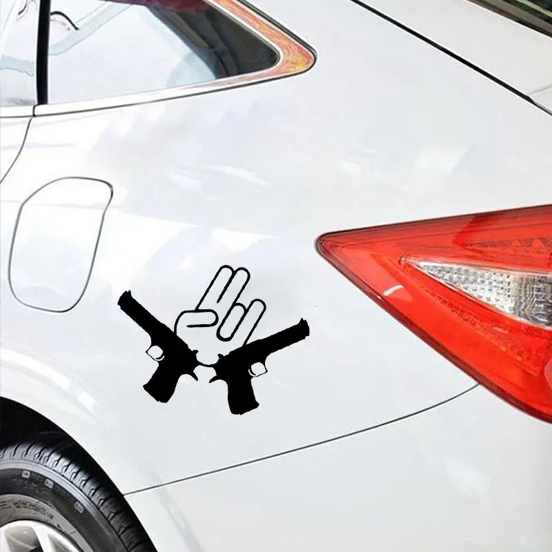 Крутая наклейка жеста на автомобиль виниловая Водонепроницаемая бомба для