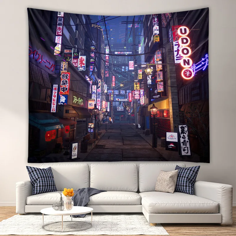 Городской пейзаж в стиле панк стеганое одеяло из полиэстера богемный домашний