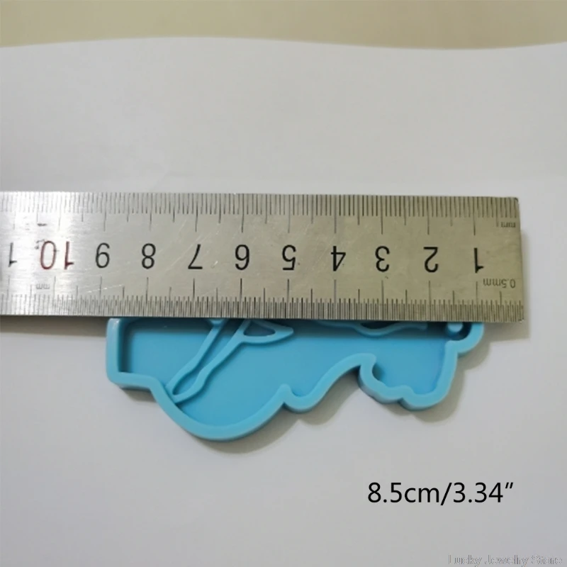 Shiny Wolf Keychain Epoxy Resin Mold Necklace Pendant Silicone Mould DIY Crafts Animals Decortaion Casting Tool | Украшения и