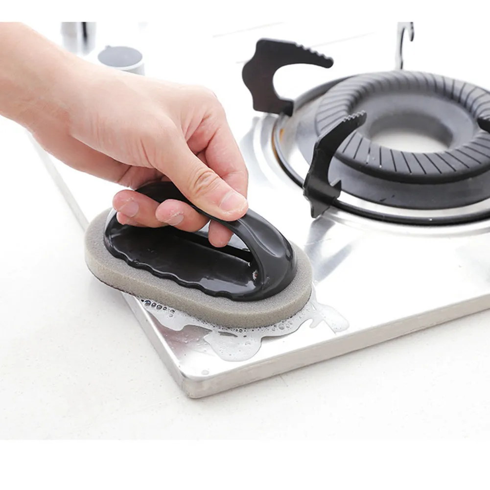 

2pcs Sponge Brush Eraser Sponge Brush Cleaning Kitchen Accessories Strong Decontamination Cleaning Tools