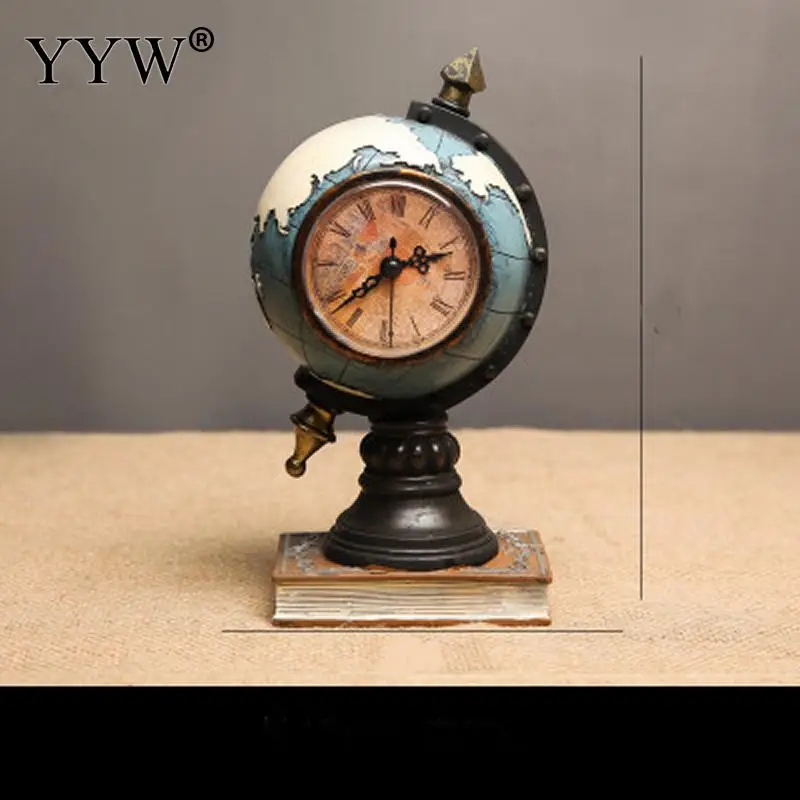 Современные настольные часы из смолы мировая модель украшения для дома декор