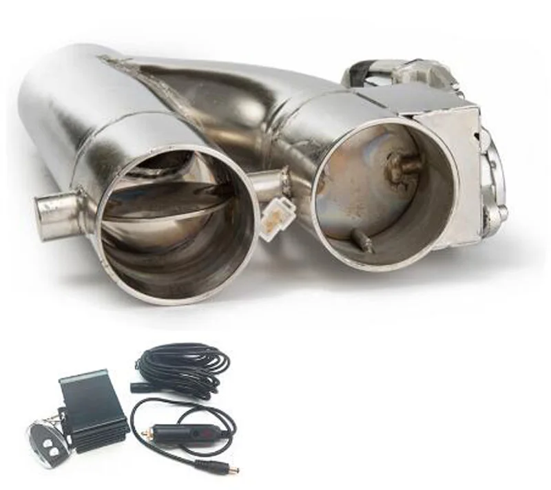 Глушитель выхлопной трубы с двойным клапаном из нержавеющей стали 2 5