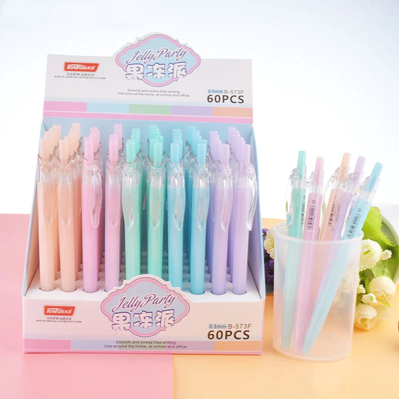 5 шт. Kawaii Шариковая ручка милые конфетные цвета для детей Подарки школьные