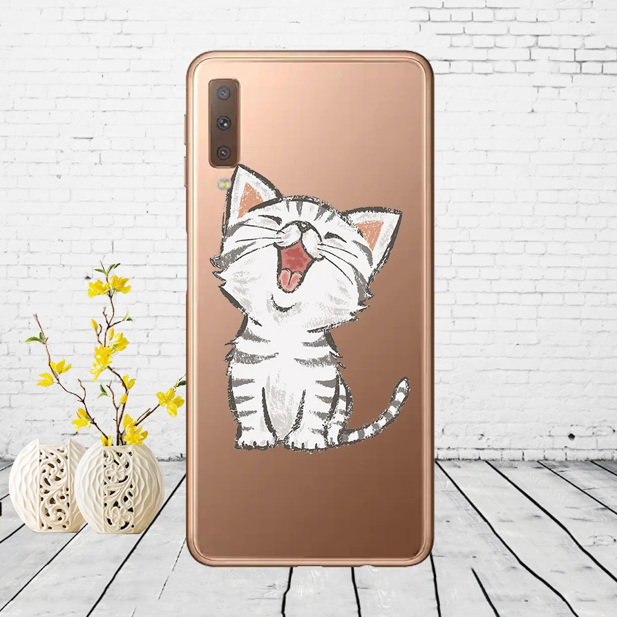 Чехол для samsung Galaxy A7 силиконовый чехол для телефона с принтом чехол-накладка на заднюю крышку для samsung A7 A750 A750F 6,0 дюймов - Цвет: K44