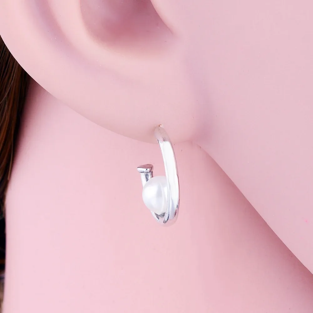 Оптовая цена современный жемчуг Silvr серьги 2019 Мода весна 925 стерлингового серебра