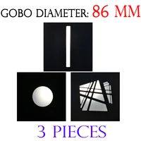 3 pieces of diameter 86mm gobo shading shadow art red carpet show photo style is necessary power point file mathing aputure suit