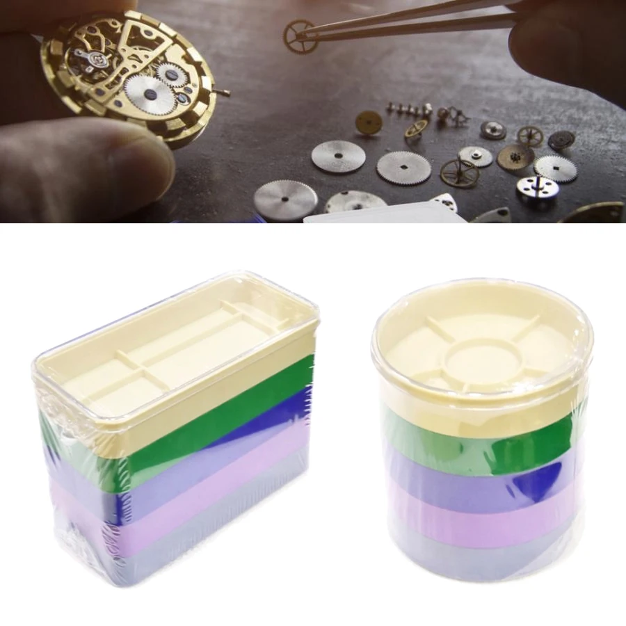 

Quality Round Square Rectangle 5-Layer Watch Parts Storage Box Case Tool for Screws Components Movement Hardware Parts