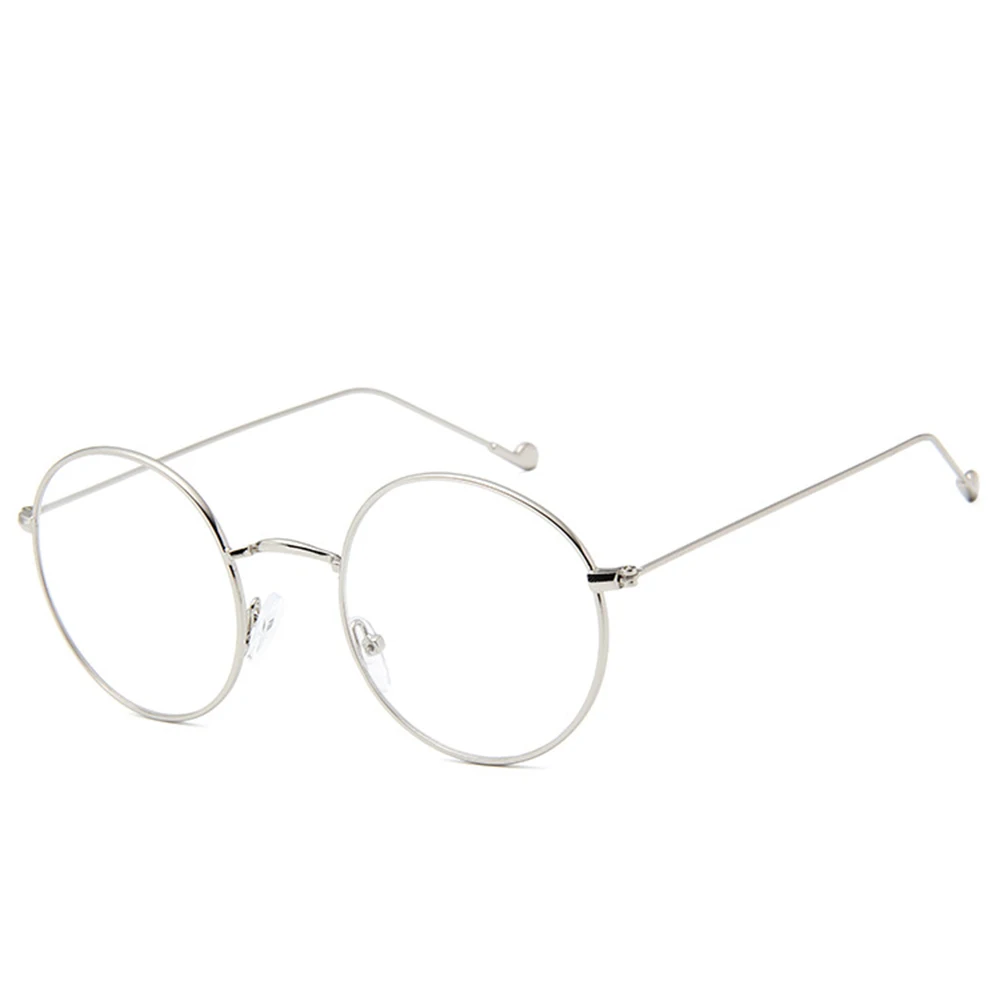 Женские очки в металлической оправе стиле ретро классические винтажные с