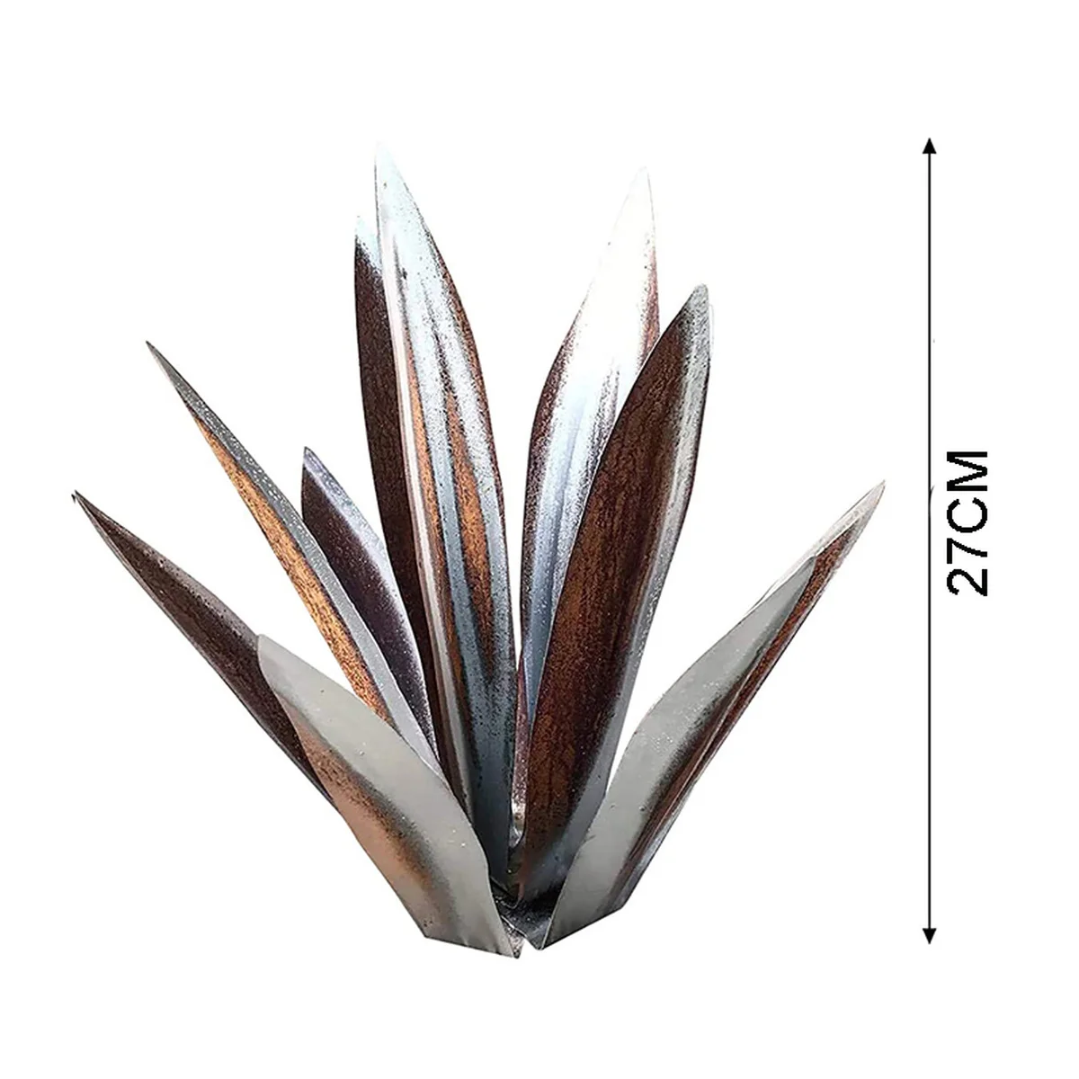 

1 Set 9 Leaves DIY Metal Art Tequila Rustic Sculpture Plant Decoration Ornaments Outdoor Garden Sculpture Home Decoration