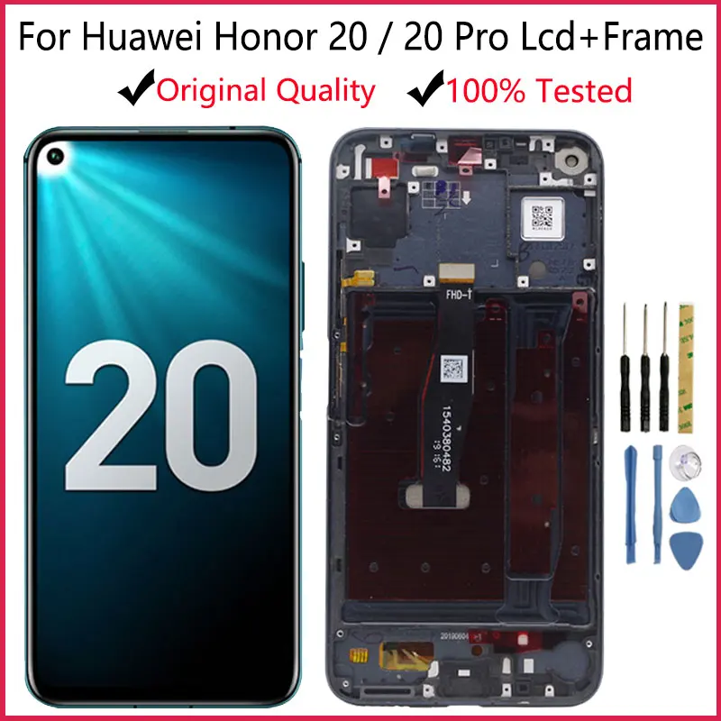 6 26 ''оригинальный для Huawei Honor 20 Pro ЖК-дисплей сенсорный экран дигитайзер