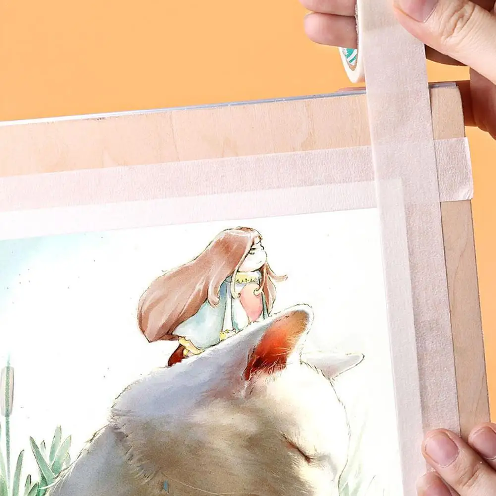 Акварельная Маскировочная клейкая лента для рисования текстурированная белая