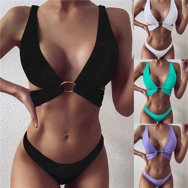 

Push Up Bikini 2021 Sexy Bikini Set Women Swimwear Bathing Suit MicroSwimsuit Female Swimming Suit Bandage Swimsuit Thong Bikini