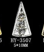 HY-3507 10pcs 10 шт./лот, сплав дизайн ногтей 3d с плоской задней стороны бриллианты жемчужные ювелирные изделия Стразы украшения для ногтей - Цвет: HY-3507 10pcs