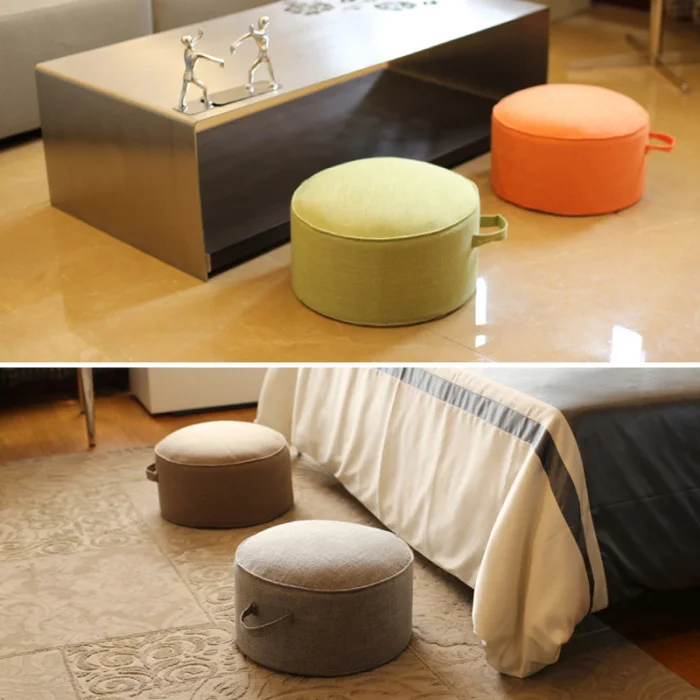 Round Floor Seat Cotton Linen Cushion Meditation Mat Removable Washable Cushion TT-best