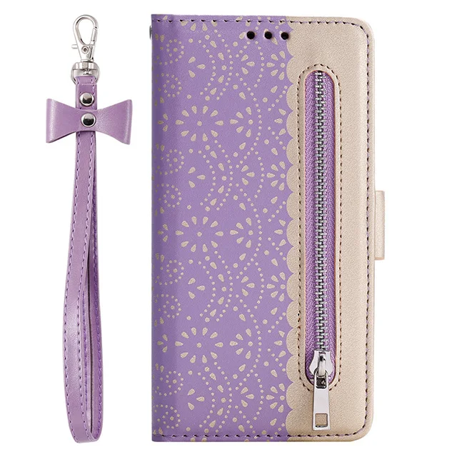 Purple Coque S8 S9 S10 J4 J6 плюс A40 A50 A70 S7Edge пара простой кожаный откидной Чехол-Кошелек с подставкой для samsung Galaxy A6 A7 A8 для карт из искусственной кожи - Цвет: Purple