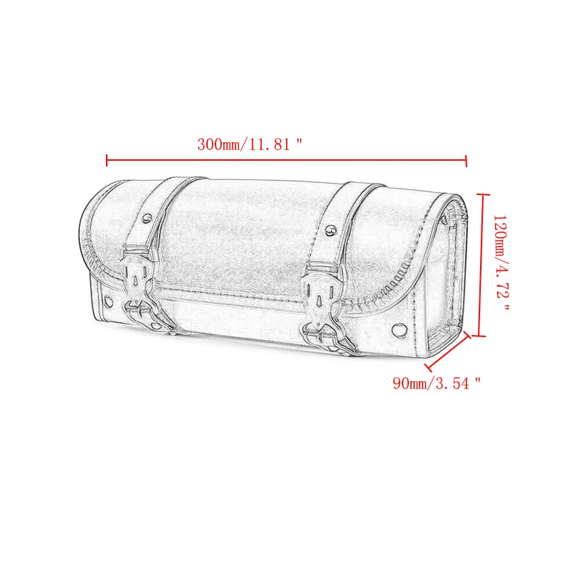 

Vintage Black Motorcycle Saddle Bags PU Leather otorbike Side Tool Tail Bag Luggage Universal Motorcycle Saddle Bags