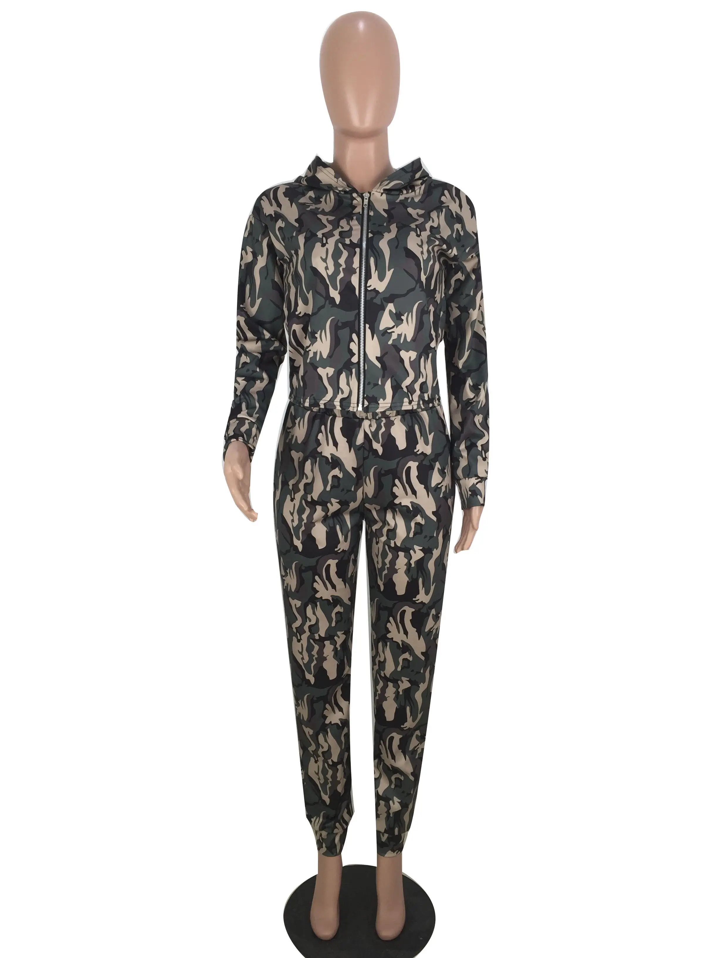 Зимний женский комплект спортивный костюм с длинным рукавом камуфляжная куртка