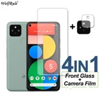 Закаленное стекло 4 в 1 для Google Pixel 5 6 5a 4a 4G, защита экрана, HD защитная пленка для объектива камеры телефона Google Pixel 5