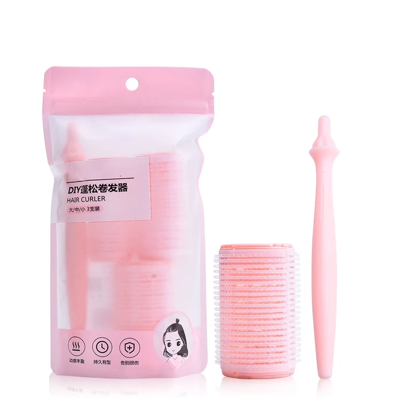 3+1 Curling Tool Set Hairdressing Curlers DIY Curly Hairstyle Styling Nylon Hair Roller Curler | Красота и здоровье