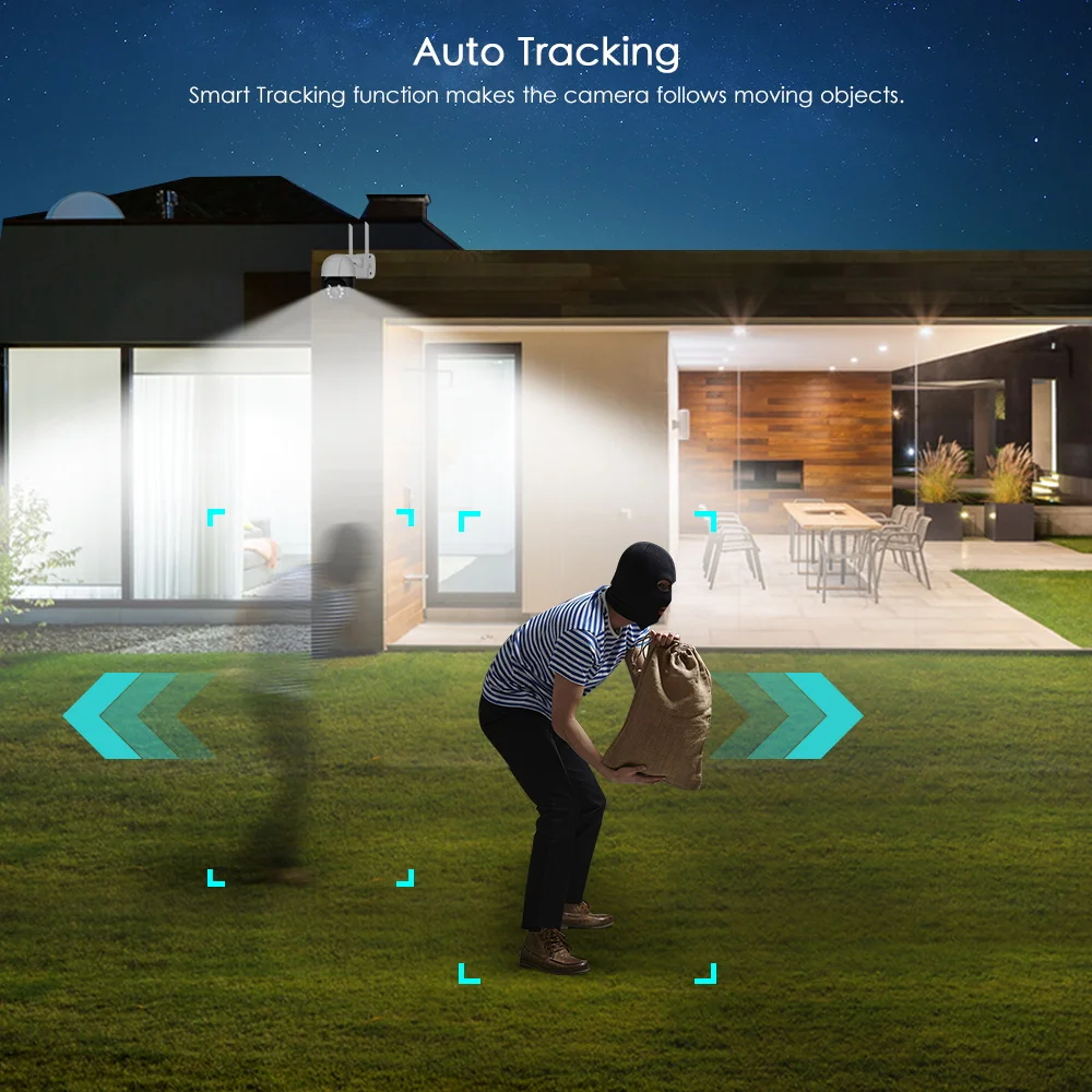 4K 8MP 5MP HD PTZ WiFi ip-камера AI Humanoid Detection 1080P Водонепроницаемая Безопасности