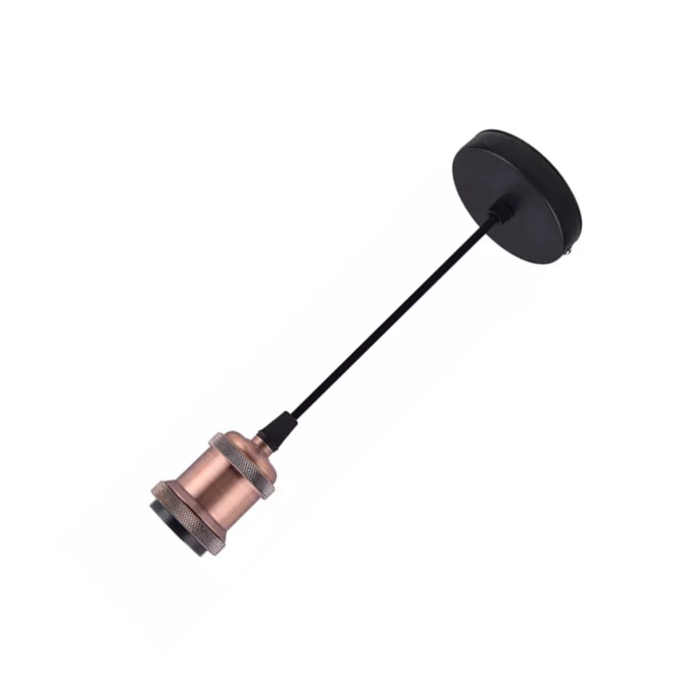 

Retro E27 Hanging Lamp Base Vintage Lamp Holder Accessories Light Holder Useful Light Base for Home without Bulb (Bronze, Wide V