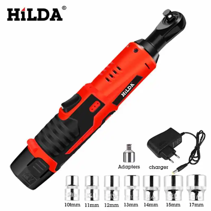 Набор электрических гаечных ключей HILDA 12 В Аккумуляторный Трещоточный ключ с