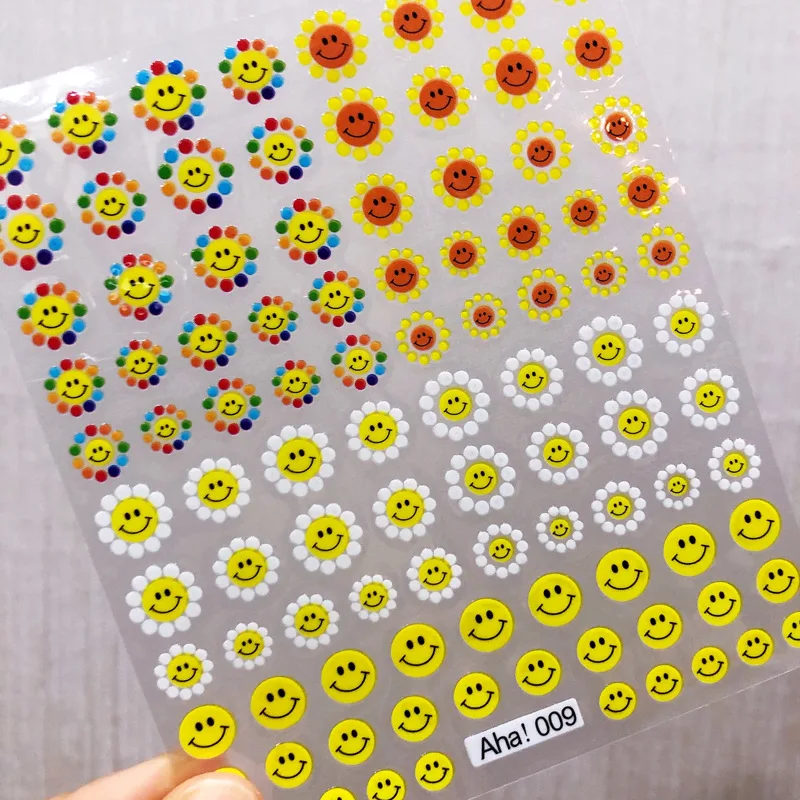 

Cartoon Sun flower 3D Back glue Nail decal Nail sticker Nail decoration Nail art Nail tool Nail ornament YL007