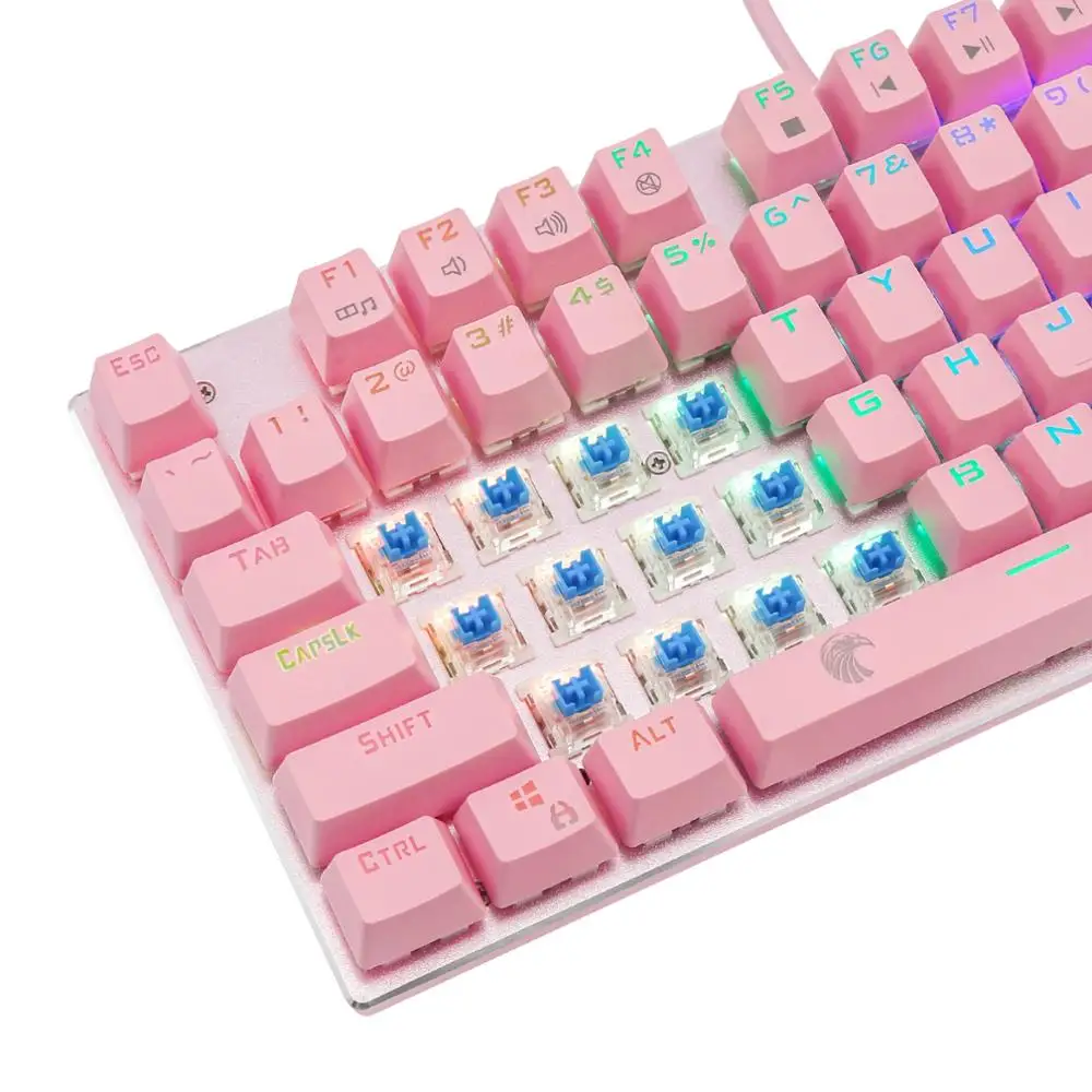 Механическая игровая клавиатура Z-88 RGB синяя красная черная водостойкая 60%
