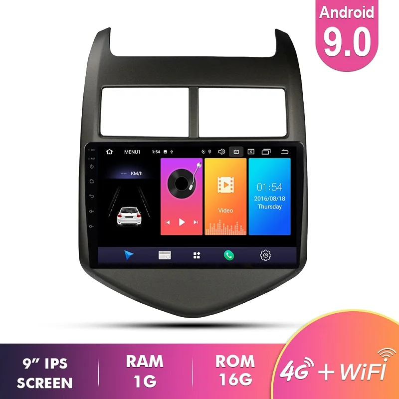 1G 16G IPS EKIY " ips Android 9,0 Автомобильный мультимедийный радио для Chevrolet AVEO 2011-2013 Авторадио 2 din стерео Navi gps навигация 4G плеер - Цвет: 1G 16G IPS