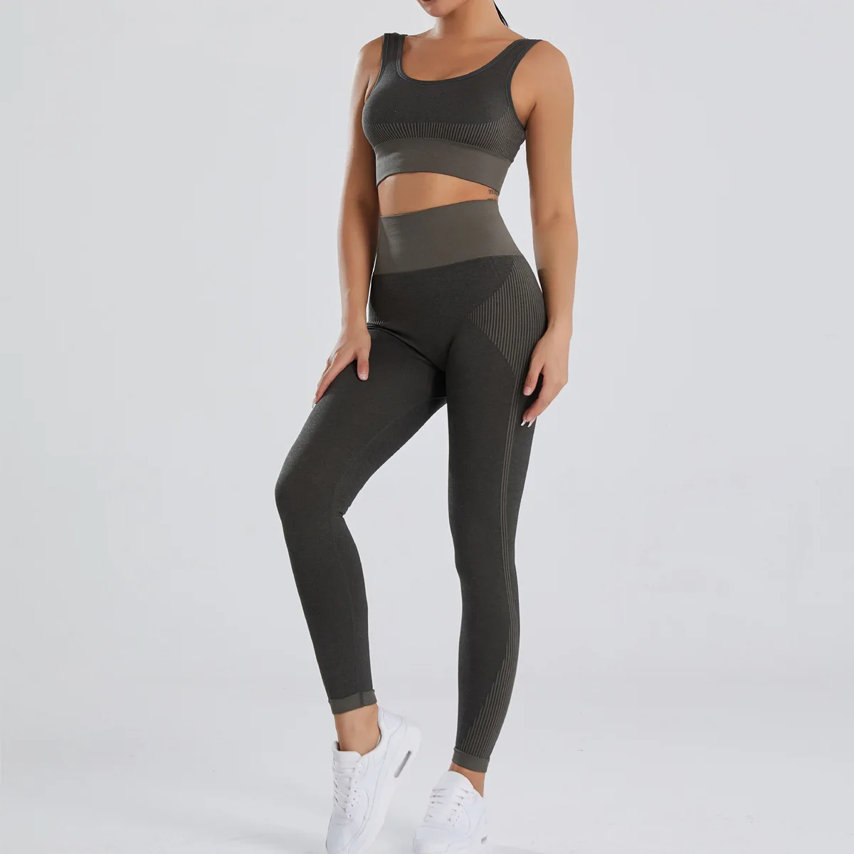 Женская спортивная одежда комплект для йоги тренировок спортивный тренажерный