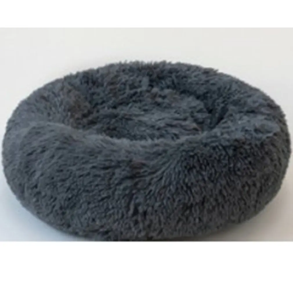 

Зимнее теплое гнездо для домашних животных, круглая длинная шерсть, Конура, кошка, собака, мягкое и удобное теплое гнездо для домашних живот...