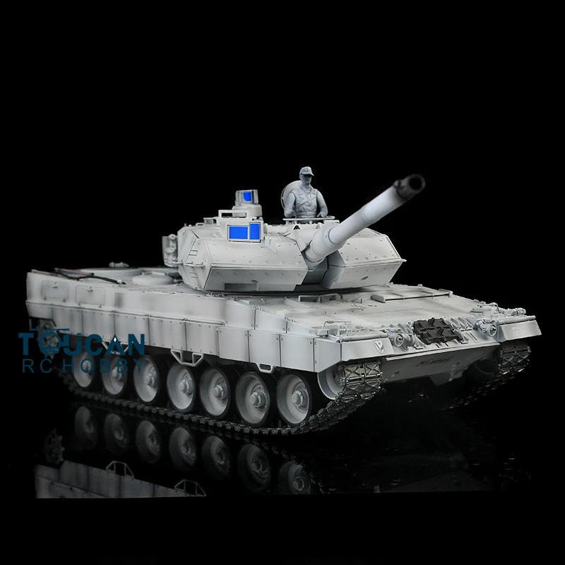 

1/16 Customized Metal Chasis Leopard2A6 RC Tank 3889 Ver2 T3 Barrel Recoil Flash TH04652-SMT1
