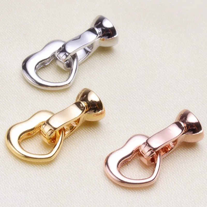 Clasps For Jewelry Making Fastening Accessories 925 silver plating Cubic Zirconia DIY Pearls Necklace Bracelet Clasp | Украшения и