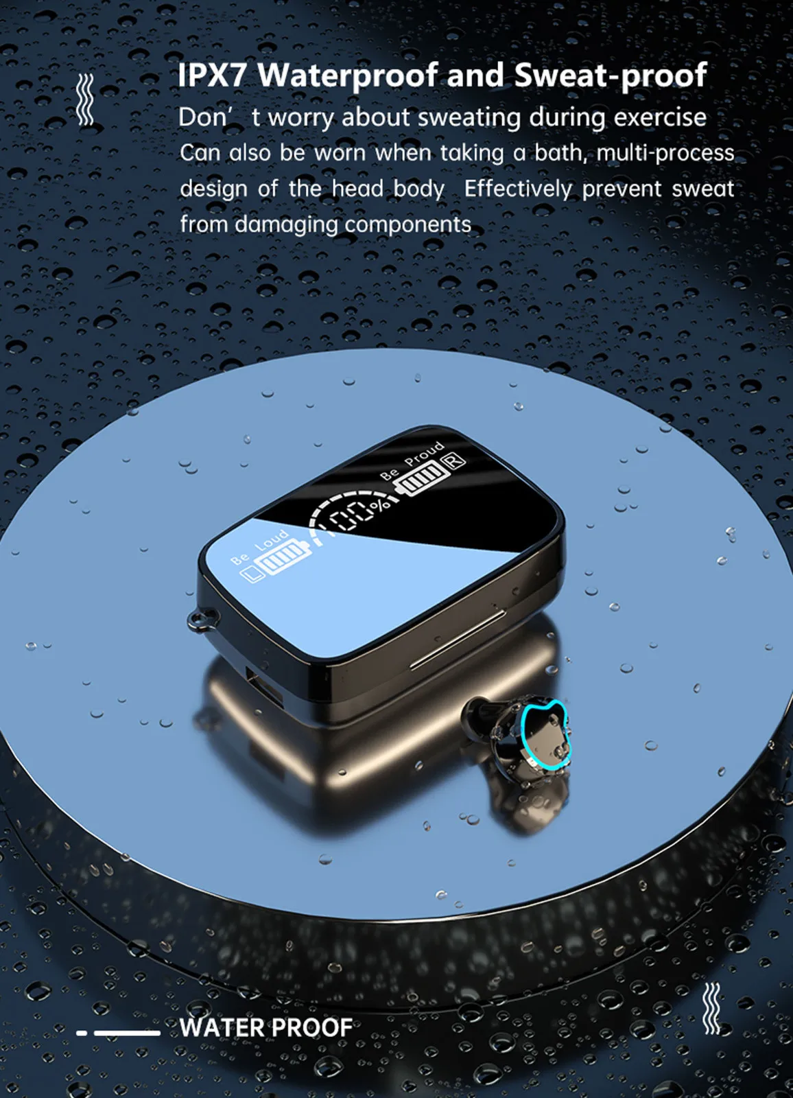 Наушники-вкладыши TWS Bluetooth 5 0 беспроводная гарнитура портативные наушники типа