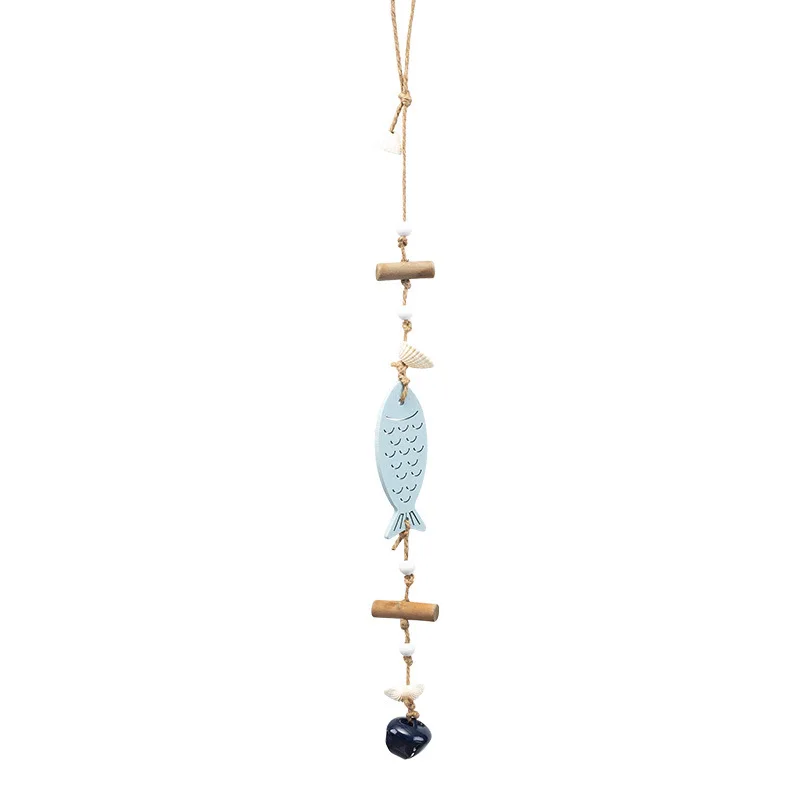 

Wood Mediterranean Fish Mermaid style nordic decoration home room hanging decoration Wood Organic Material