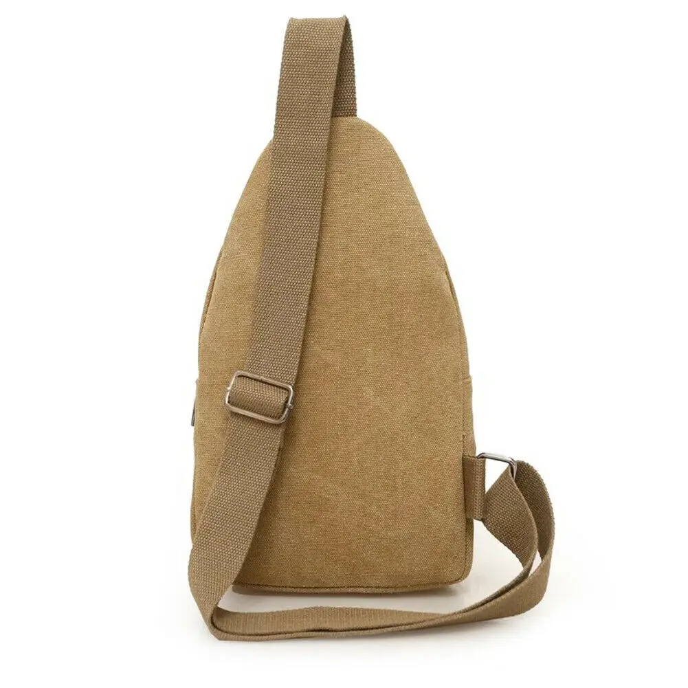 

2019 Newest Hot Canvas Crossbody Bags For Men Women Casual Messenger Chest Bag Pack Sling Bag Solid Waist Packs