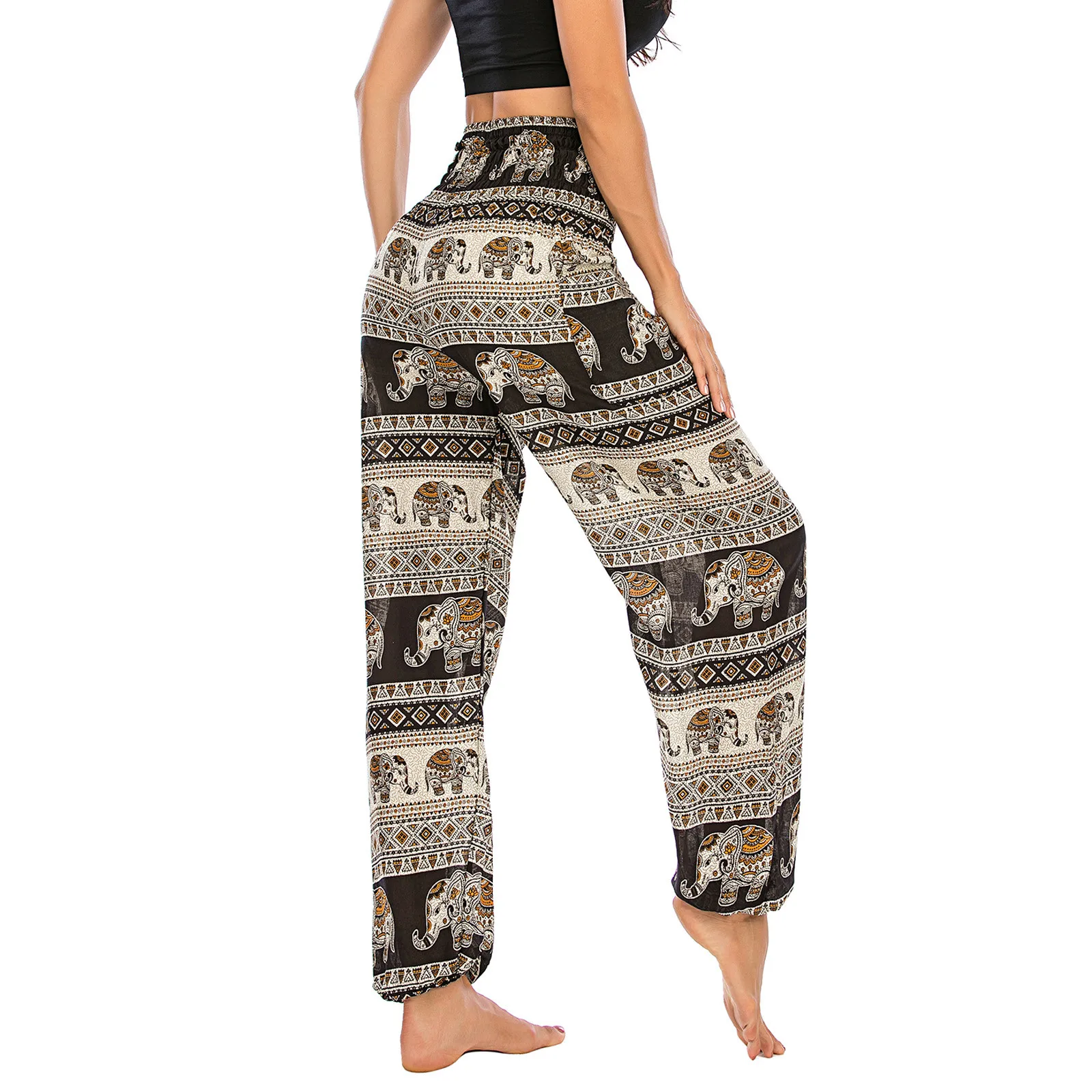 

2021 New Men Women Thai Harem Trousers Boho Festival Hippy Smock High Waist Yoga Pants High Quality