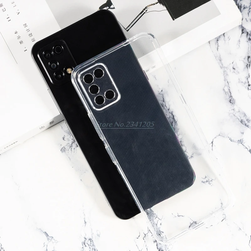 transparent phone case for umidigi a11 umidigia11 silicone cover soft black tpu case with tempered glass for umidigi a11 vidrio free global shipping