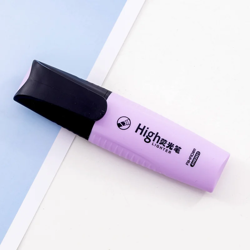 purple Macaroon цветные мини цветные яркие маркеры пастельные Маркеры 6 цветов одиночные текстовые маркеры для офиса школьные принадлежности - Цвет: purple