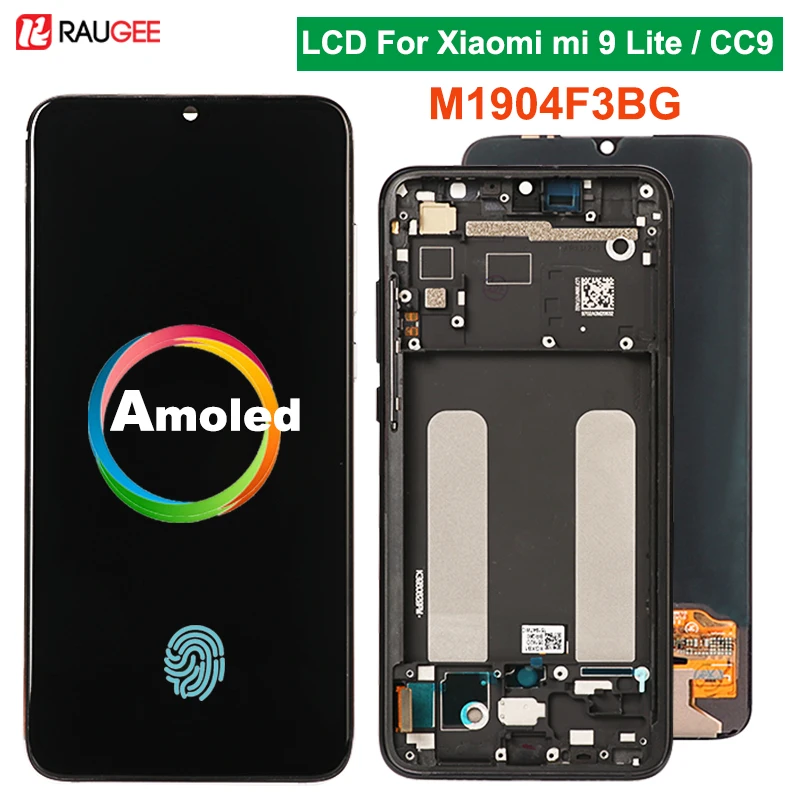 Amoled ЖК дисплей экран для Xiaomi Mi 9 Lite M1904F3BG с функцией отпечатков пальцев