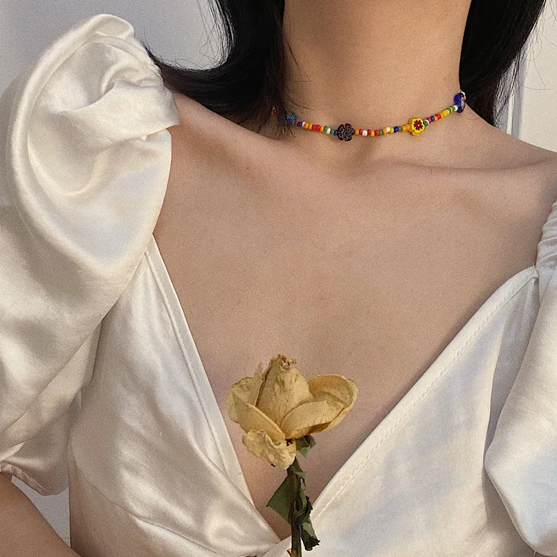 Женское Ожерелье-чокер AOMU ожерелье из ракушек и бусин в богемном стиле с