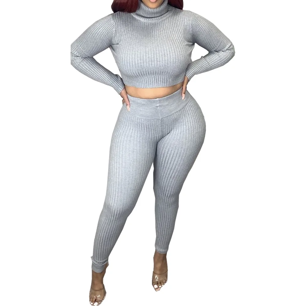 

Fitness Sportswear Push Up Two Piece Sets Women Fashion Casual Workout Skinny Tracksuits Long Sleeve Top And Pants Suit