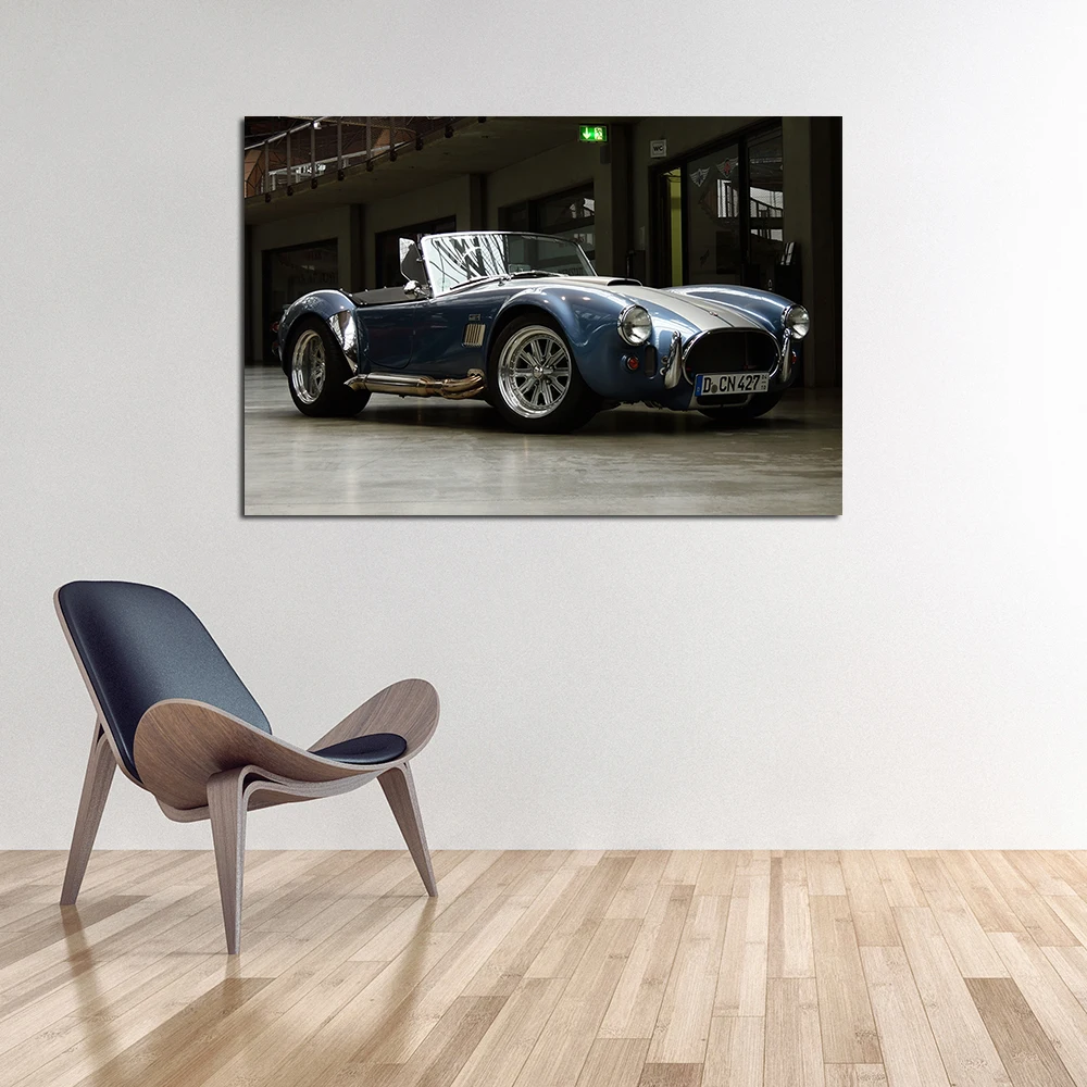 Классический автомобильный постер Shelby Cobra 427 холст ткань печать на ткани живопись