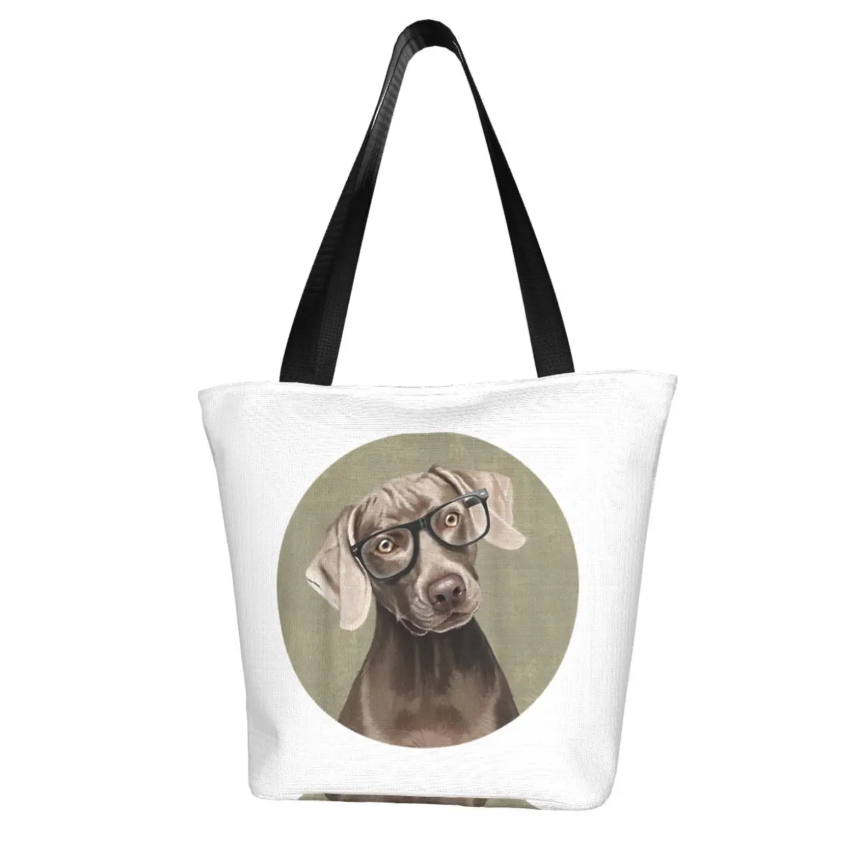 I Love Dog Shopping Bag Aesthetic Cloth Outdoor Handbag Female Fashion Bags