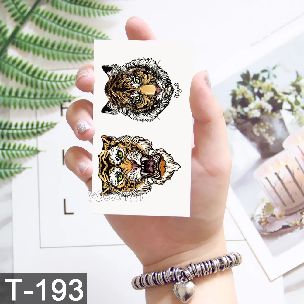 

Small Black Tattoo For Men Women Body Hands Finger Art Makeup Party Watercolor Tattoo Galaxy Wolf Whale Tatoo Stickers Kids