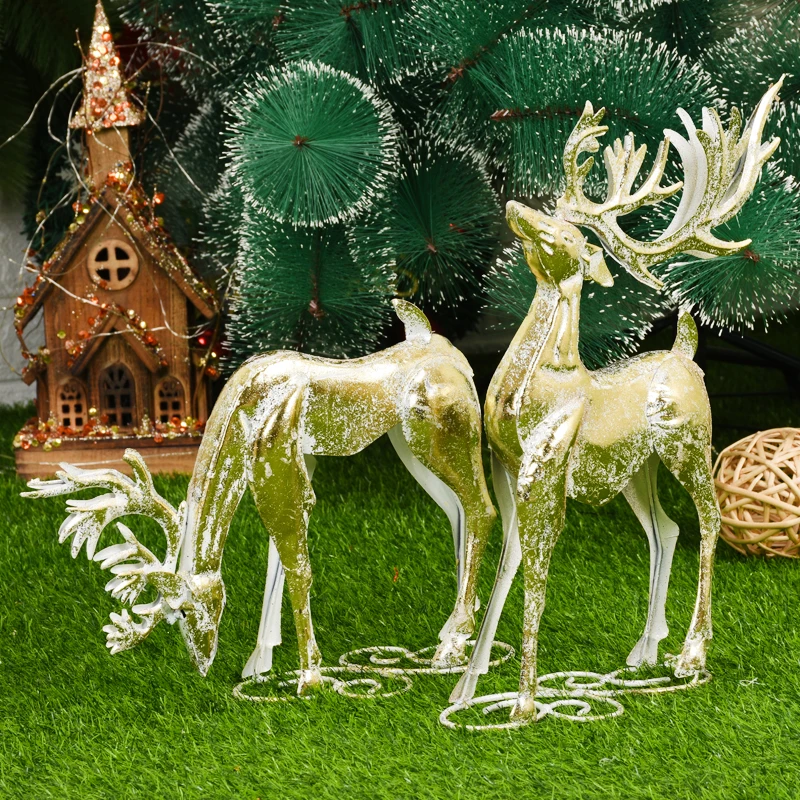 

Украшения для дома в виде оленя из железа, рождественские украшения на новый год