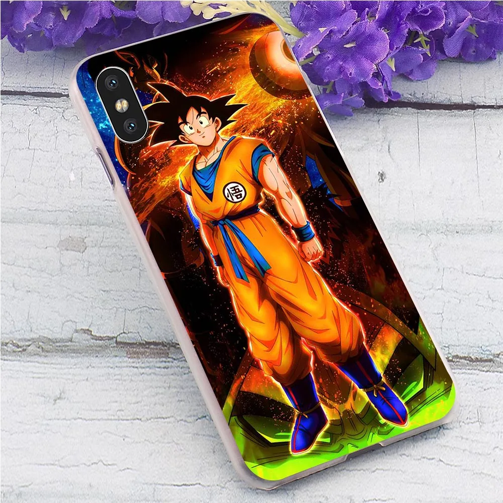 Тонкий чехол для телефона Dragon Ball Z чехол для iPhone 7 Plus 5 5S SE 6 6 S/6 6S Plus 7 8/8 Plus X XS XR Xs Max, Жесткий Чехол