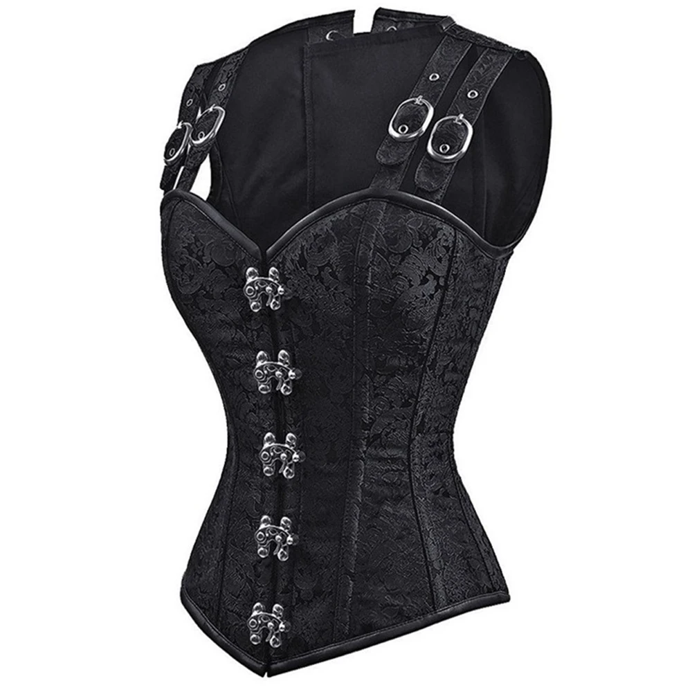 Корсет женский со стальными косточками Приталенный корсет в стиле стимпанк