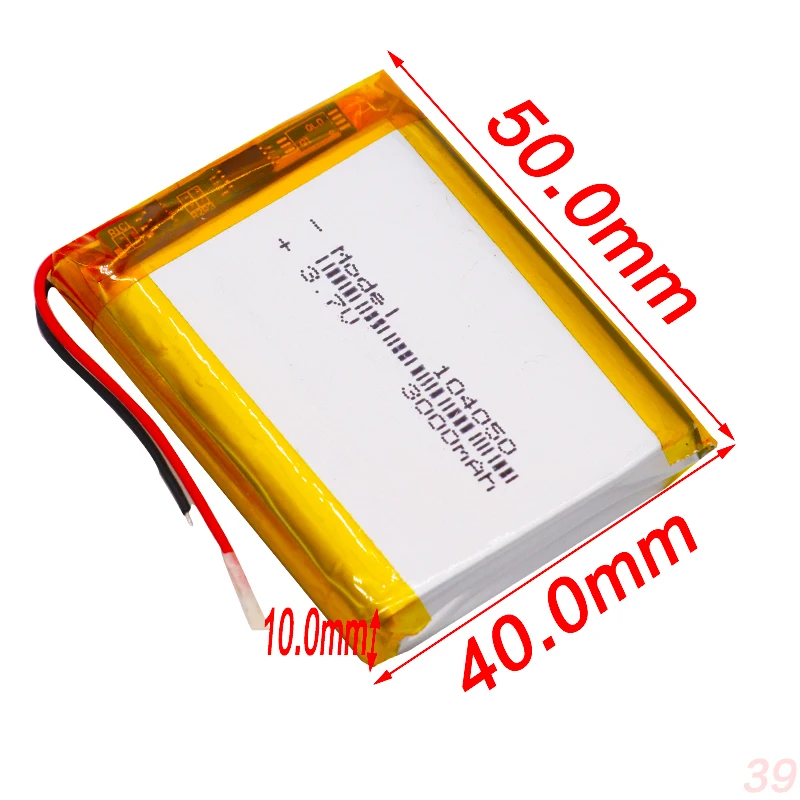 Аккумуляторная батарея 2/4 Li ion Polymer Po 3 7 В 3000 мА · ч 1/104050 шт. батареи для солнечной