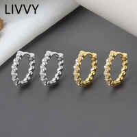 livvy silver color twist hoop earrings for women girls gold geometric ear jewelry gifts%c2%a0 2021 trend